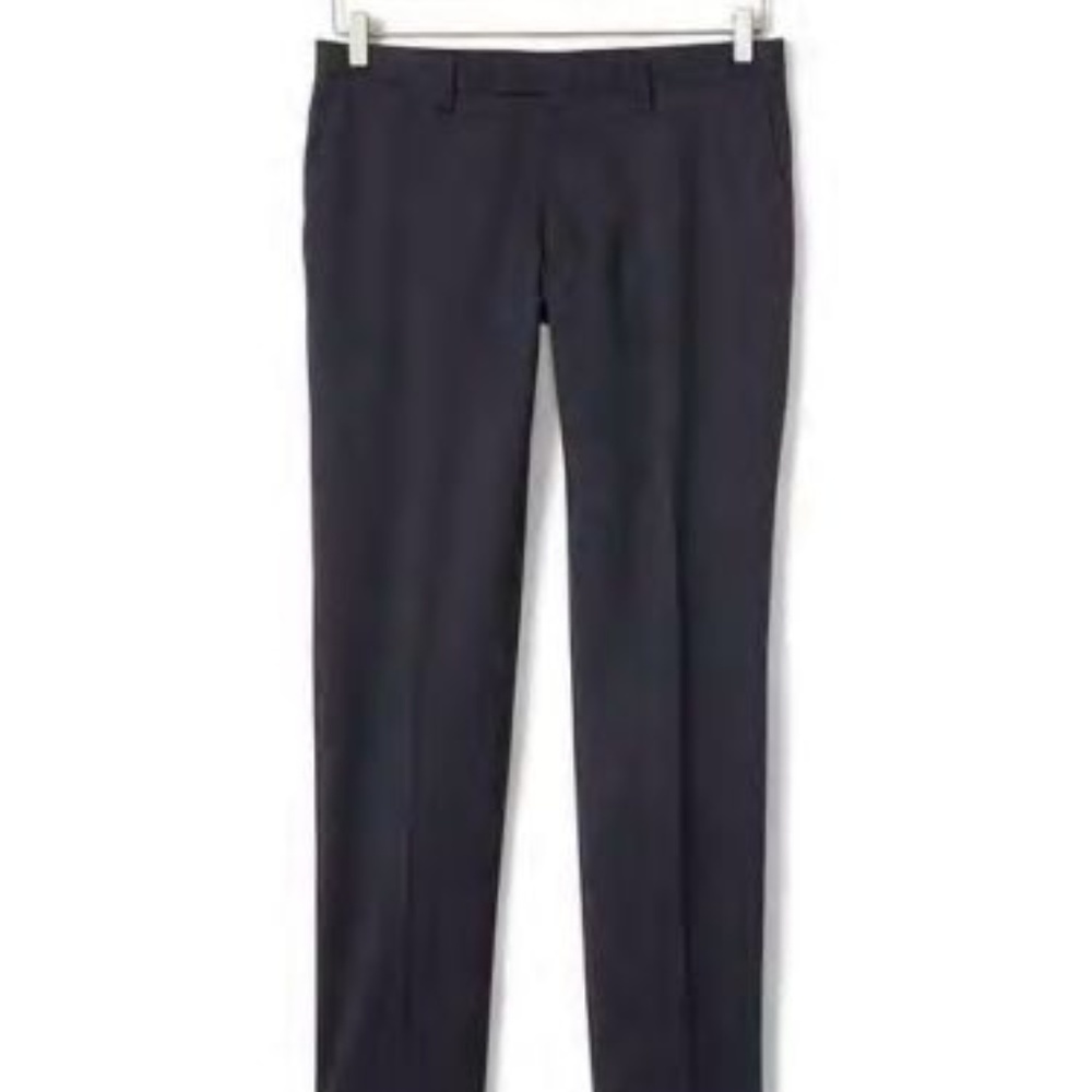 Banana Republic Slim Solid Wool Trousers 35/36